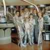 Mark Goddard, June Lockhart, Guy Williams, Bill Mumy, Angela Cartwright, Jonathan Harris, and Marta Kristen, Lost in Space Reluctant Stowaway episode, September 1965