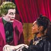 Cesar Romero as The Joker and Eartha Kitt as Catwoman photo from Batman