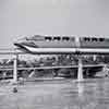 Disneyland Monorail undated bw photo