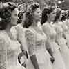 Shirley Temple graduating from Westlake, June 13, 1945