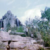 Castle Rock on Tom Sawyer Island photo, December 1961